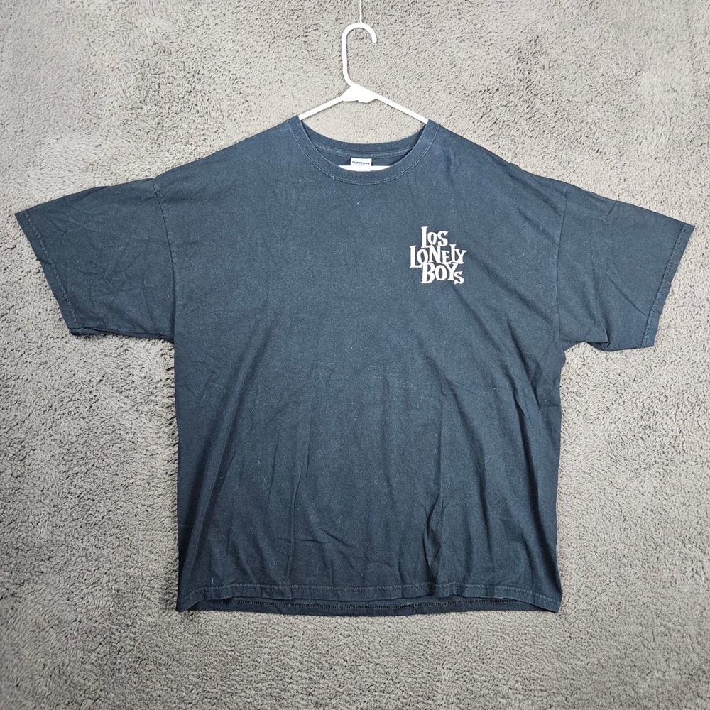 Los Lonely‎ Boys Band Graphic T-Shirt Mens 2XL Black Tee